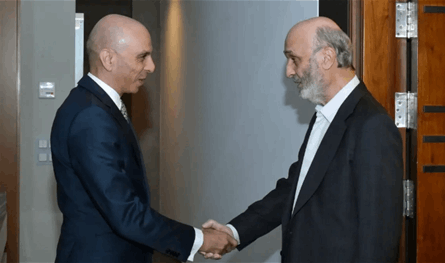 جعجع بحث مع السفير المصري المستجدات اللبنانية والإقليمية