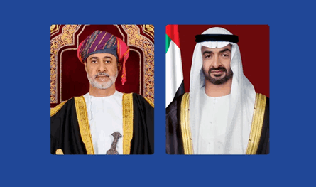 رئيس دولة الإمارات يشيد بالعلاقات الراسخة مع سلطنة عمان