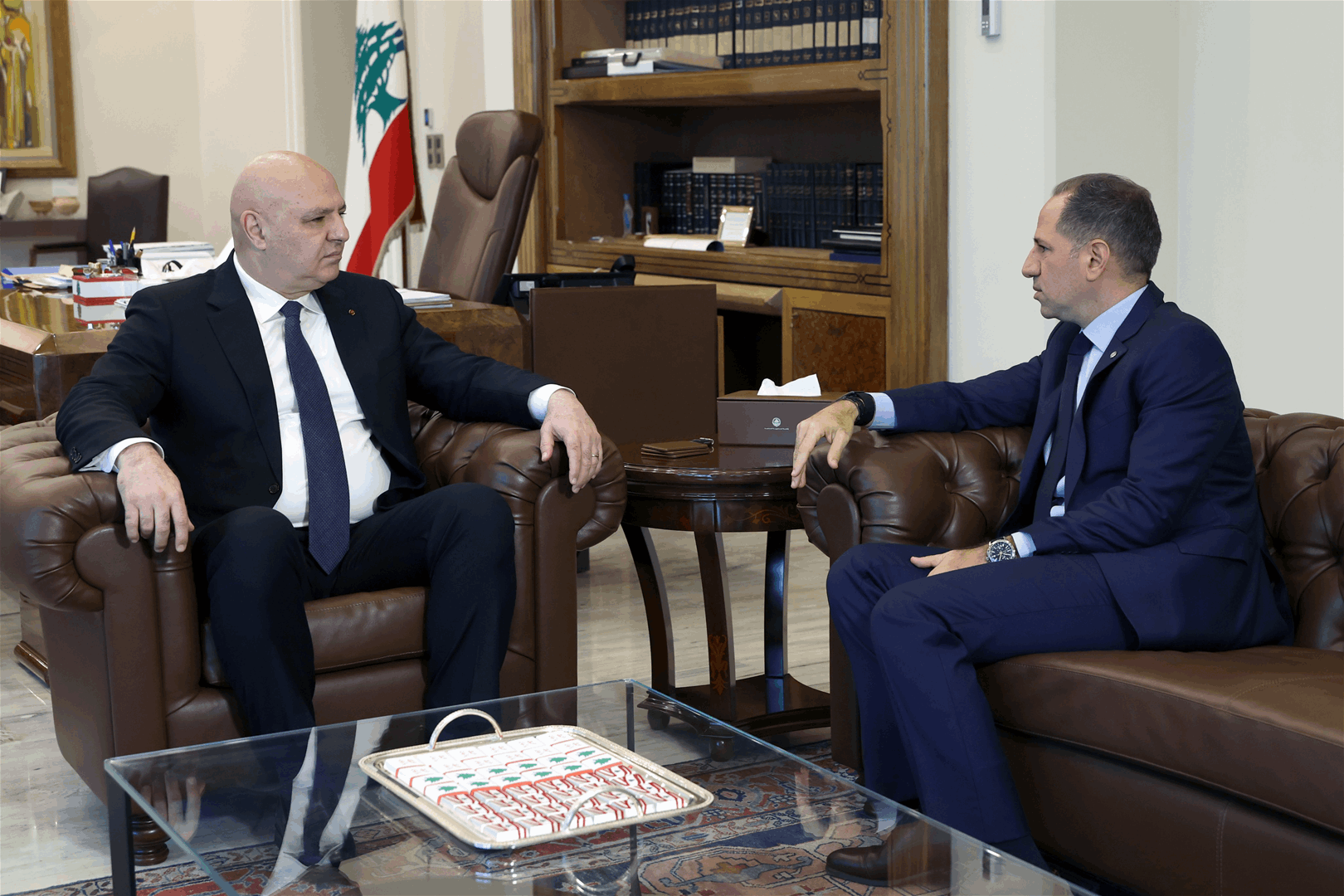 Aoun discussed political developments and the situation in Lebanon and the region with Gemayel