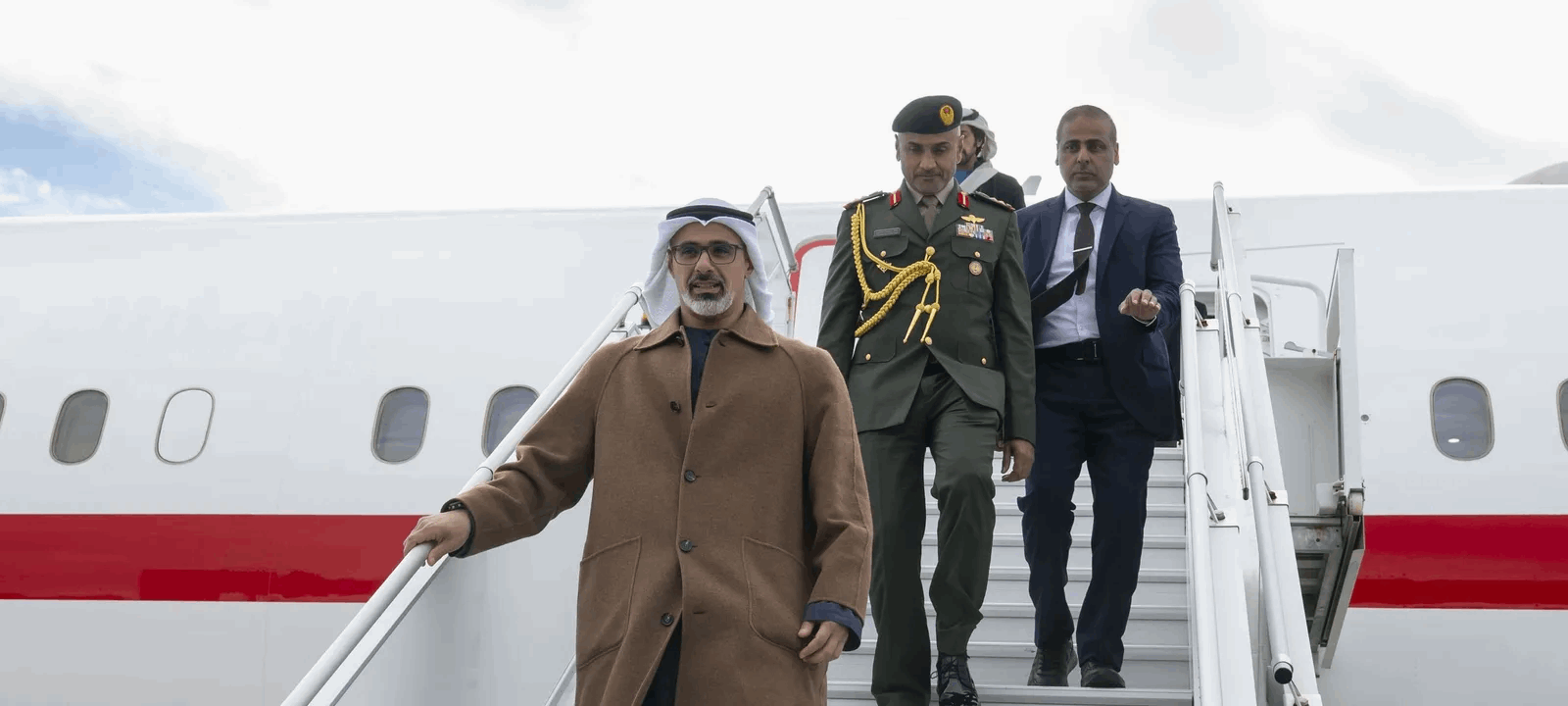 On an official visit… the Crown Prince of Abu Dhabi arrives in the Canadian capital, Ottawa